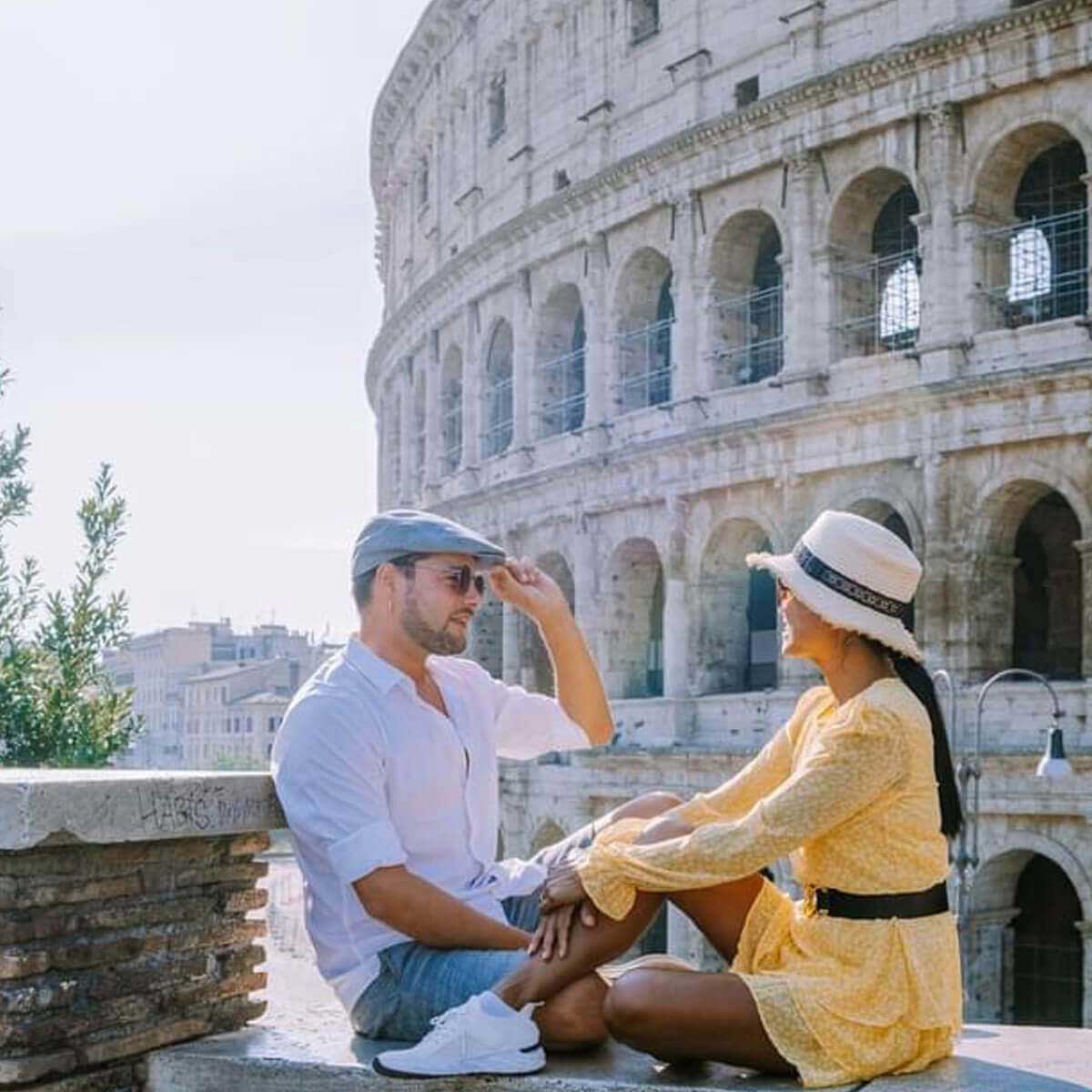 couple in rome