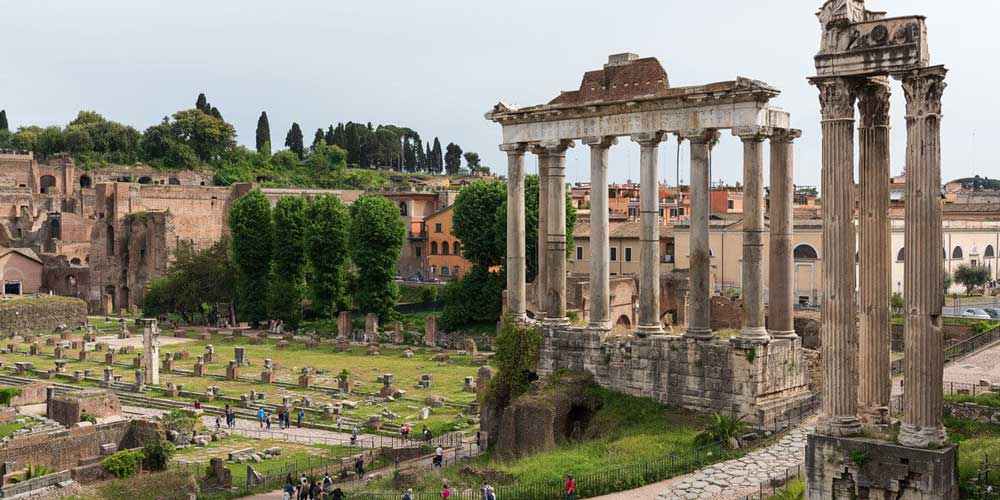 ruins in rome
