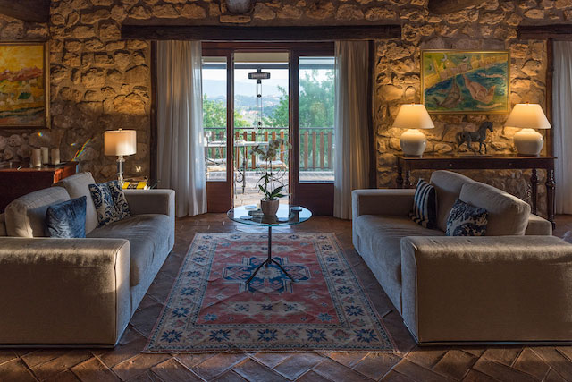 sofas in the long room